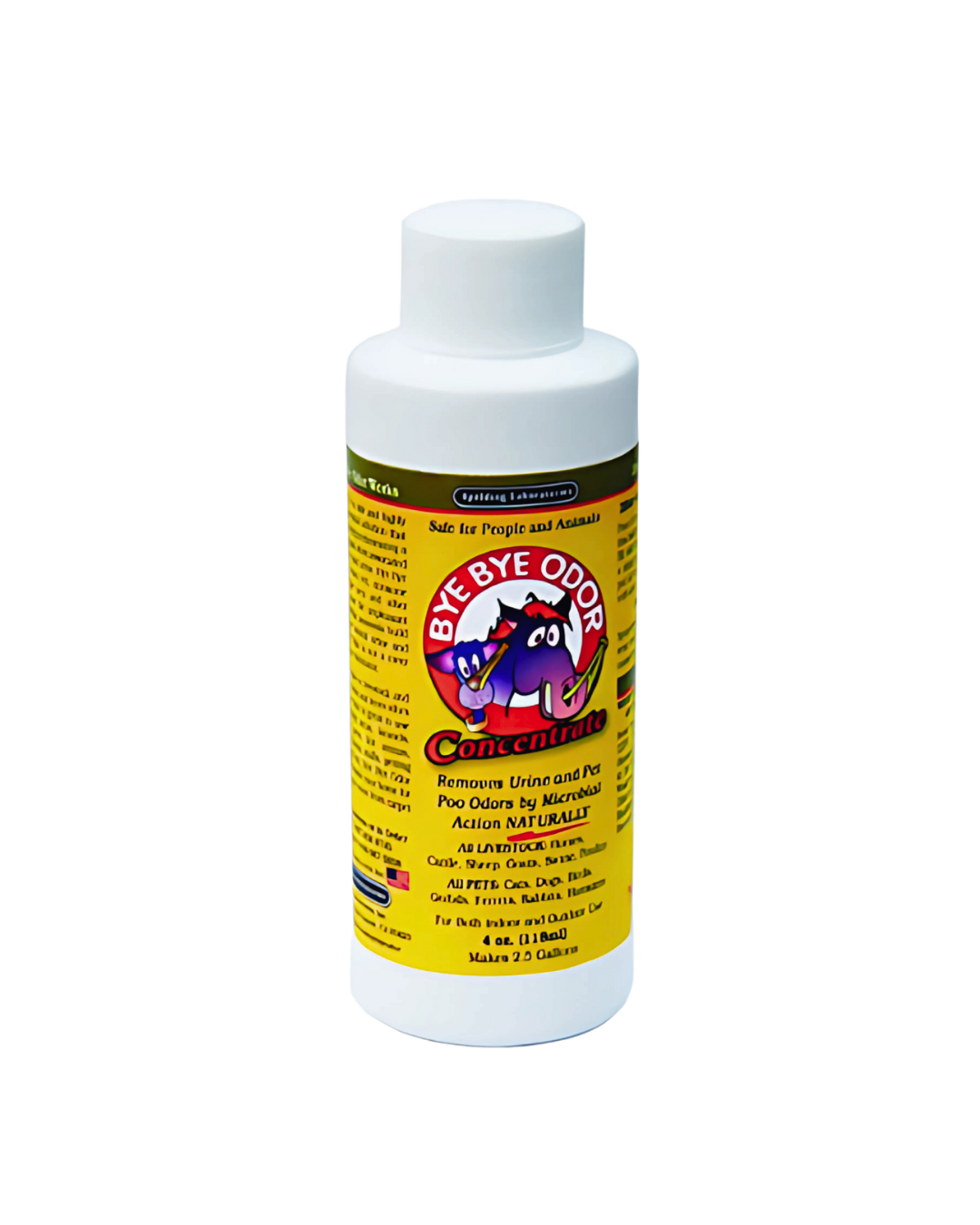 Bye Bye Odor eliminates ammonia and bad odors naturally with powerful microbes.