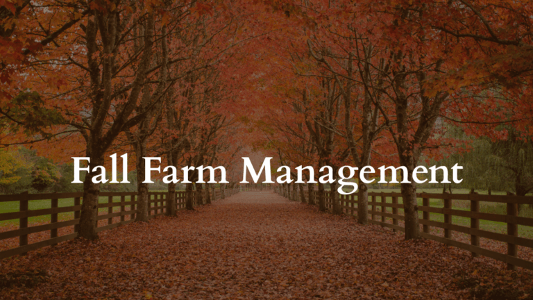 get effective fall farm management tips from Spalding Labs to get your property ready for winter